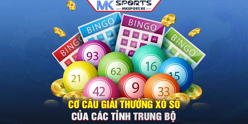 Cơ cấu giải thưởng xổ số của các tỉnh Trung Bộ